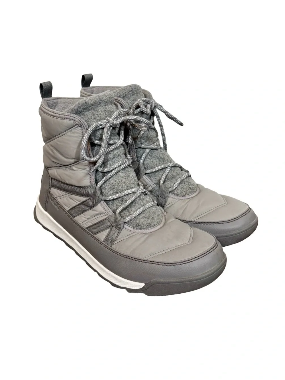 Sorel Whitney II Plus Lace Insulated Waterproof Snow Boots in Chrome Grey